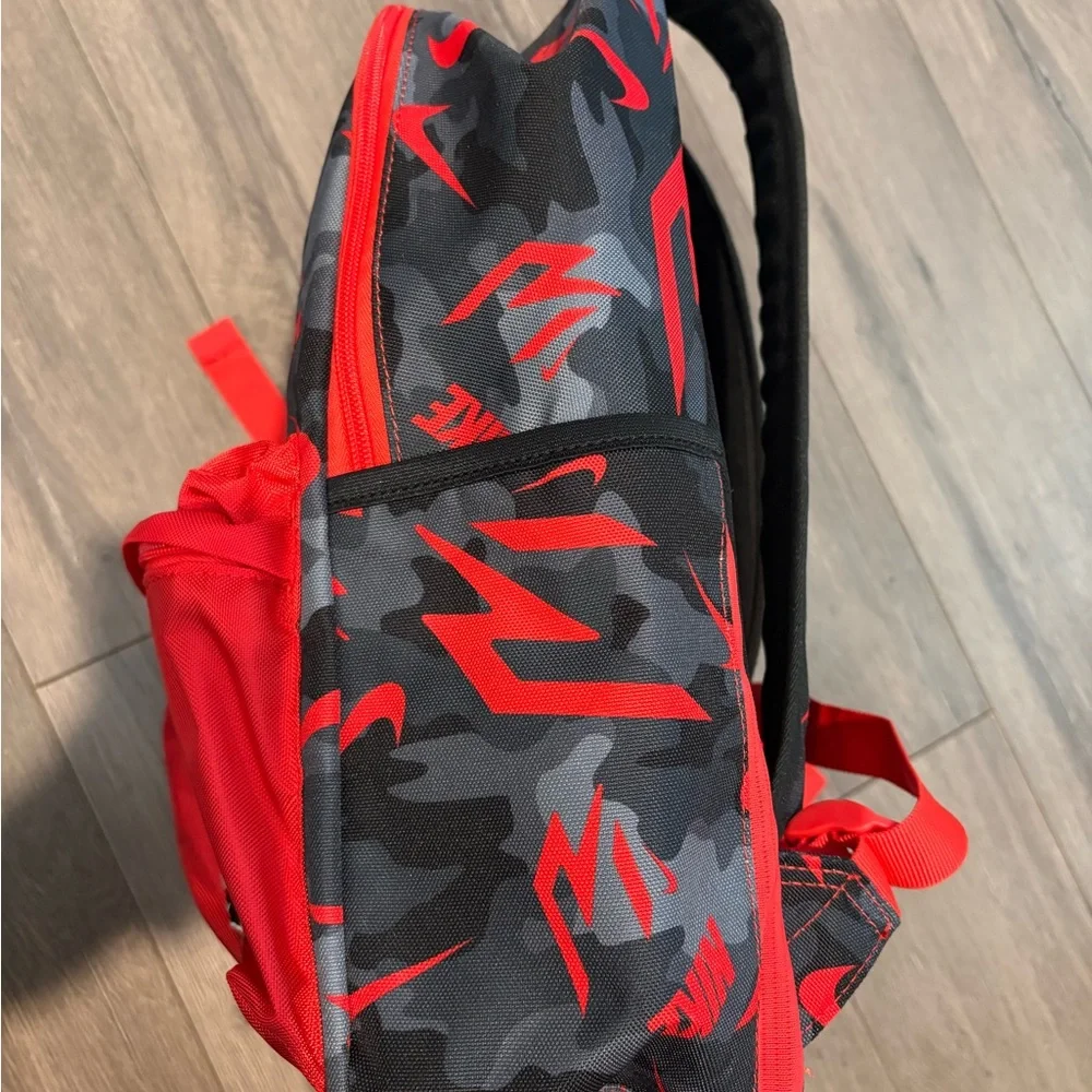 Nike 3Brand Red and Gray Camo Backpack